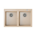 Teka Forsquare 2C 790 TG Avena Beige Συνθετικός Γρανιτένιος Νεροχύτης 80cm