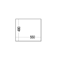 Teka Forsquare 50.40 TG Artic White Συνθετικός Γρανιτένιος Νεροχύτης 60cm