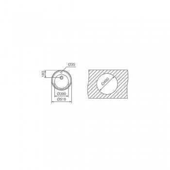 Teka Centroval 1C Ένθετος Σαγρέ(micro) Nεροχύτης