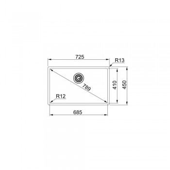 Franke Box BXX 210-68/ 110-68 Inox σατινέ Ανοξείδωτος Νεροχύτης