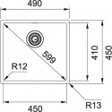 Franke Box BXX 210 45/ 110 45 Inox σατινέ Ανοξείδωτος Νεροχύτης