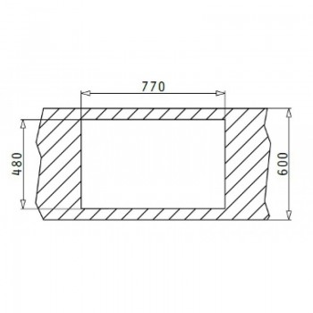 Pyramis Athena 1B 1D Ανοξείδωτος Αντιστρεφόμενος Ένθετος Νεροχύτης Σαγρέ Με 1 Γούρνα και Ποδιά 79x50 cm