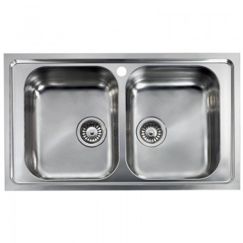 Sanitec Stainless Steel Sinks 11494 Ανοξείδωτος Νεροχύτης 80cm