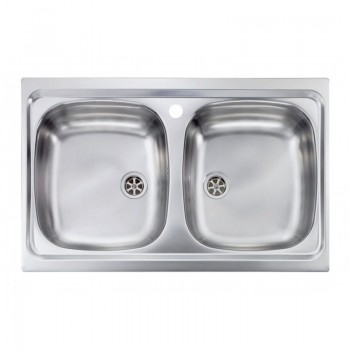 Sanitec Stainless Steel Sinks 11502 Ανοξείδωτος Νεροχύτης 80cm