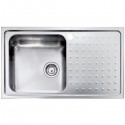 Sanitec Stainless Steel Sinks 11113 Ανοξείδωτος Νεροχύτης 45cm με ποδιά αριστερά