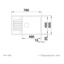 Blanco Zia xl 6 SILGRANIT® PuraDur® s Anthracite Compact Γρανιτένιος Νεροχύτης 60cm