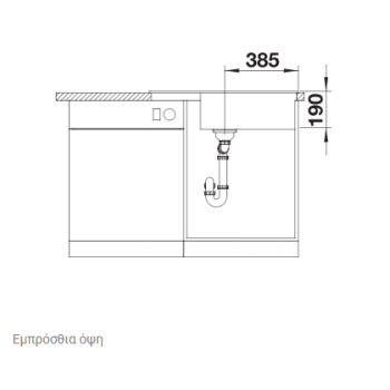 Blanco Zia xl 6 SILGRANIT® PuraDur® s Anthracite Compact Γρανιτένιος Νεροχύτης 60cm