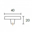Λαβή επίπλου Conset C1041 (τετράγωνη)