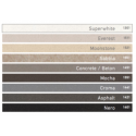 Schock Cristalite Manhattan Concrete Beton Ένθετος Νεροχύτης 116x51cm